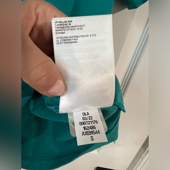 THE NORTH FACE Mens Standard Short Sleeve Pocket T-Shirt teal green size S EUC - Picture 9 of 11